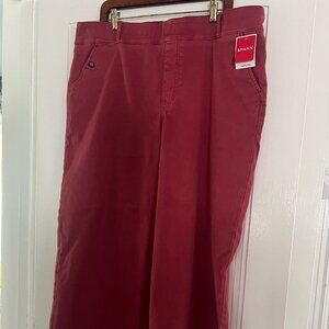 SPANX NWT Stretch Twill Cropped Pant - Red 3x